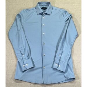 LABFRESH Men's Medium Slim Button Shirt Long Sleeve Office Dress Casual Wear